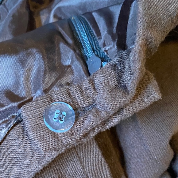 Pendleton, 100% Virgin Wool Straight Trouser Dress Pants, Brown - Picture 7 of 10